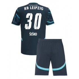 Dětské fotbalový komplet RB Leipzig Benjamin Sesko #30 Tretí košile 2024-25 Krátkým Rukávem